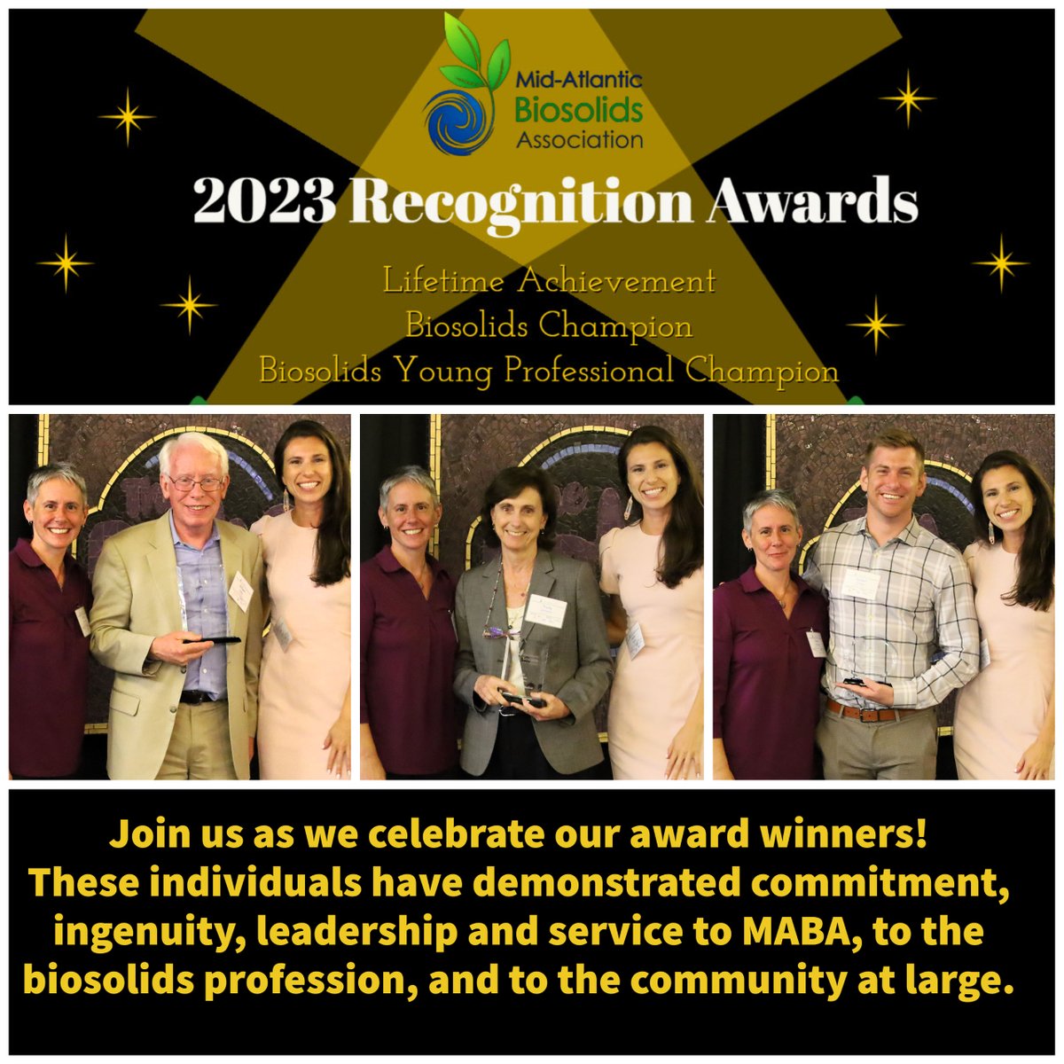 mabiosolids's tweet image. MABA celebrates first annual award winners!

We are proud to share highlights from the first annual MABA recognition awards ceremony. 

Read more about our award winners here: maba.memberclicks.net/highlights-fro…

#maba #maba23 #biosolids #biosolidschampions