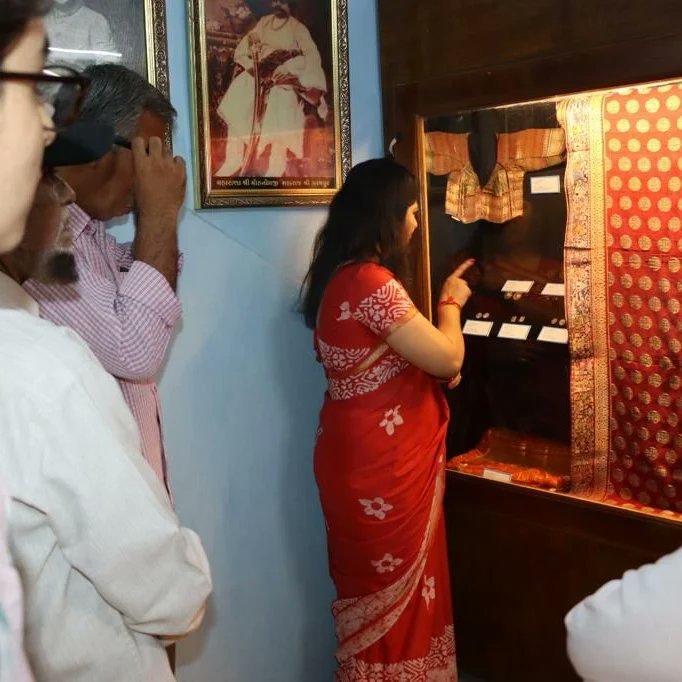 theladywilson's tweet photo. The wait is over….the Lady Wilson Museum unveiled the new section of Rayal Family of Dharampur State on the gracious occasion of 77th Independence Day. The event was attended by our staff and few members of the Royal Family and Sh. Pragnesh Rathod, Education Officer, NSC. https://t.co/l9JrHyppsq