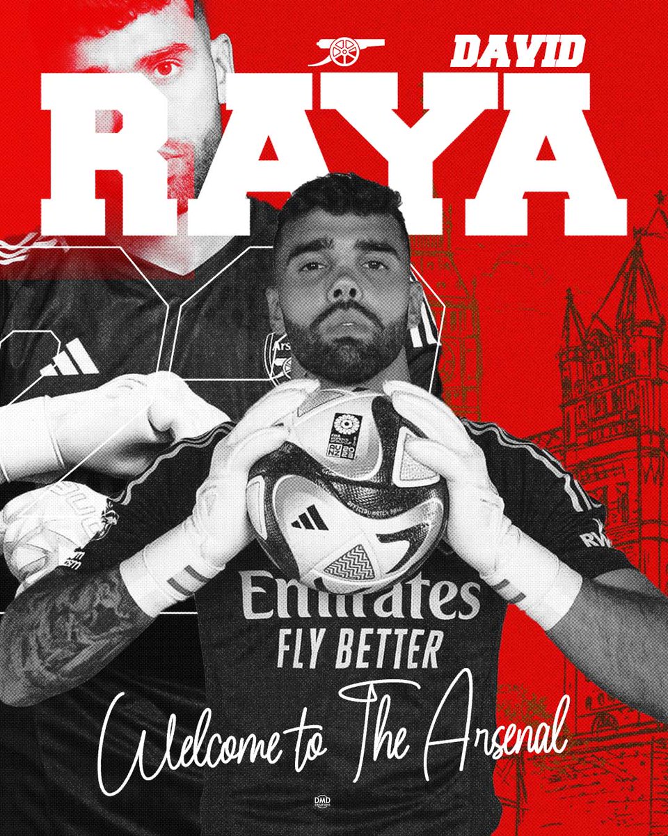 MrDiepriye's tweet photo. David Raya is HERE.. I had to do a poster for our fourth signing of the summer.

Welcome to The Arsenal @daviidraya1 

May your time with us be filled with amazing memories and trophies.

cc @GeorgeOmoraro @OkayItsUbong @jeffrey_dalyop_ 

#Summersigning #Arsenal https://t.co/QuKxMHK7P4