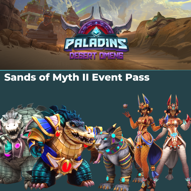 PaladinsGame's tweet photo. Paladins will undergo server maintenance for the launch of Desert Omens tomorrow morning at 8 AM ET. Expected downtime is 3 hours.

While you await Omen's arrival, here is a preview! If you want a full breakdown, follow the link below to the update notes ⤵️