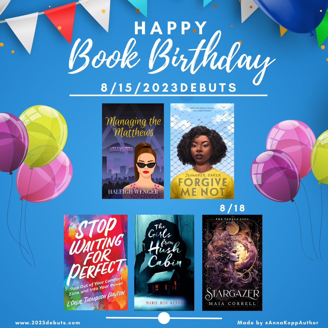 Anna Kopp | THE MARBLE QUEEN out now! (@annakoppauthor) on Twitter photo Happy book birthday to this week's #2023Debuts! <a href="/haleighwenger/">Haleigh Wenger</a> @jbakernyc <a href="/LTintheCity/">L’Oreal is such a TYRANT (she/her)</a> @mariehoykenny <a href="/MaiaCWrites/">Maia✨</a> Happy book birthday to this week's #2023Debuts! <a href="/haleighwenger/">Haleigh Wenger</a> @jbakernyc <a href="/LTintheCity/">L’Oreal is such a TYRANT (she/her)</a> @mariehoykenny <a href="/MaiaCWrites/">Maia✨</a>