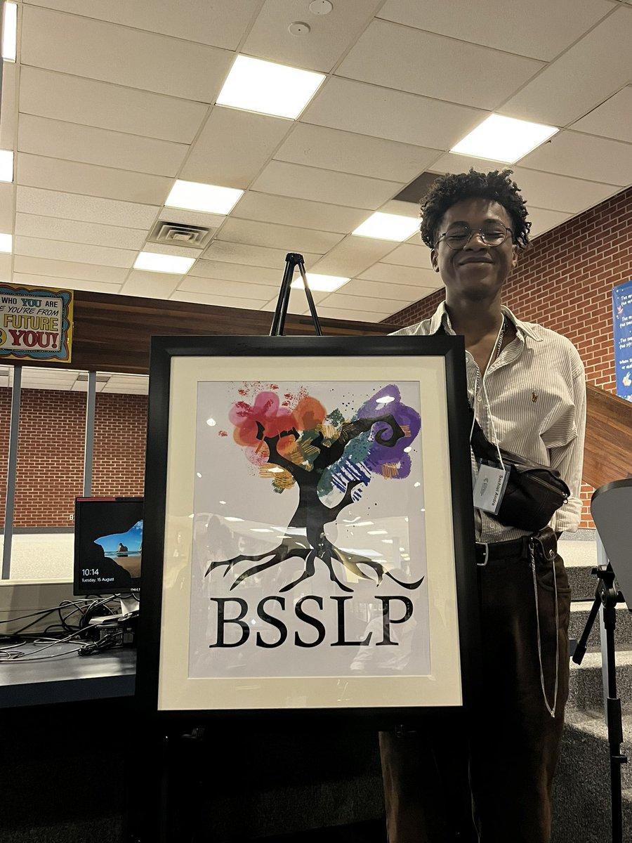Student Andre opens @tdsb_cebsa’s #BSSLP2023 #YPAR presentations with a beautiful logo that captures the importance of understanding identity thru an intersectional stance. “Being Black is not a monolithic” - Grade 12 student working with @tanitiamunroe and @ResearchTdsb team.