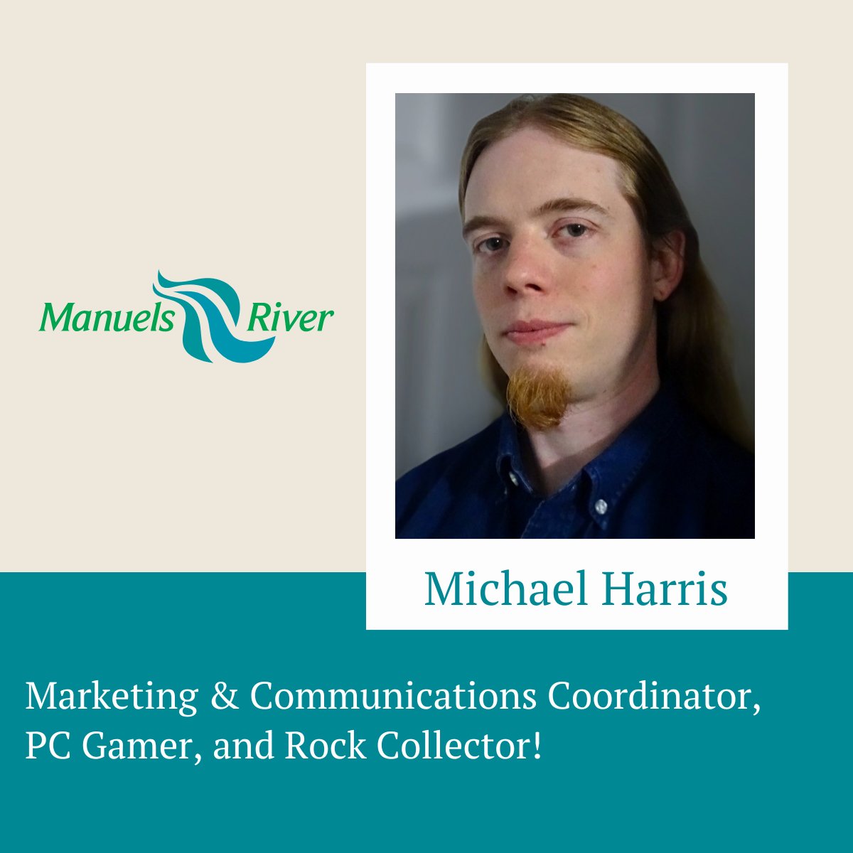 ManuelsRiver's tweet photo. Meet Michael!
Michael joined us in 2020, and is currently the Marketing &amp; Communications Coordinator! He is also an avid PC Gamer, and a collector of geological samples.  🪨

#DiscoverManuelsRiver #ExploreNL #ExploreCBS https://t.co/uBlBFpItiN
