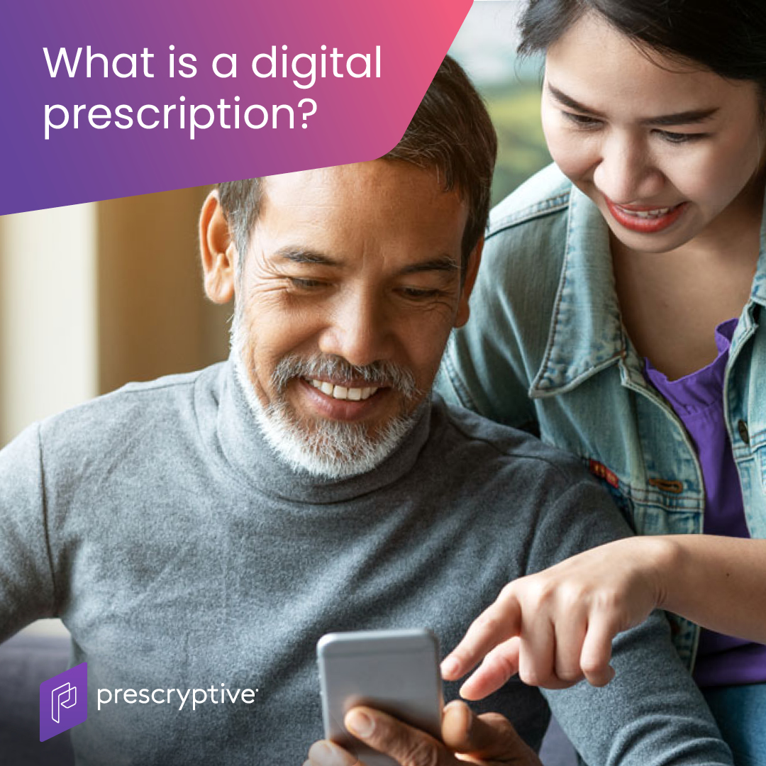 Prescryptive's tweet image. What is a digital prescription and how does it empower providers, pharmacists, employers, health systems, and pharma manufacturers to connect to consumers in new ways? Read all about it in The Inside Scrypt. spr.ly/6016PiwGa