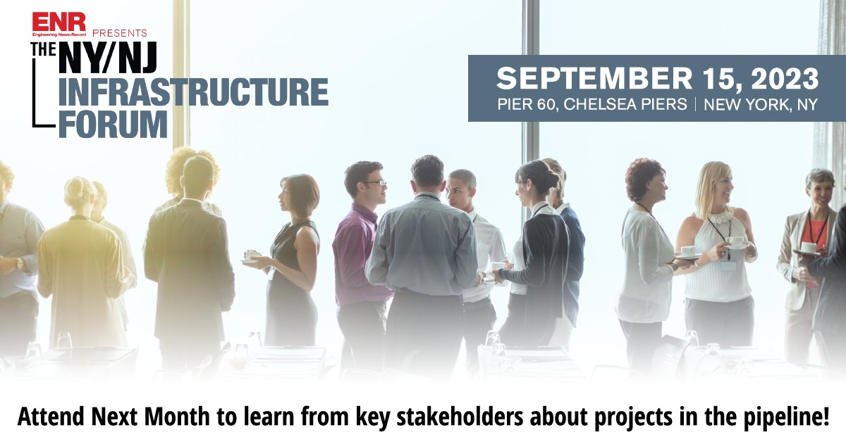 ENR's #NYNJInfrastructureForum is in one month! Register to reserve your seat! brnw.ch/21wBFuG