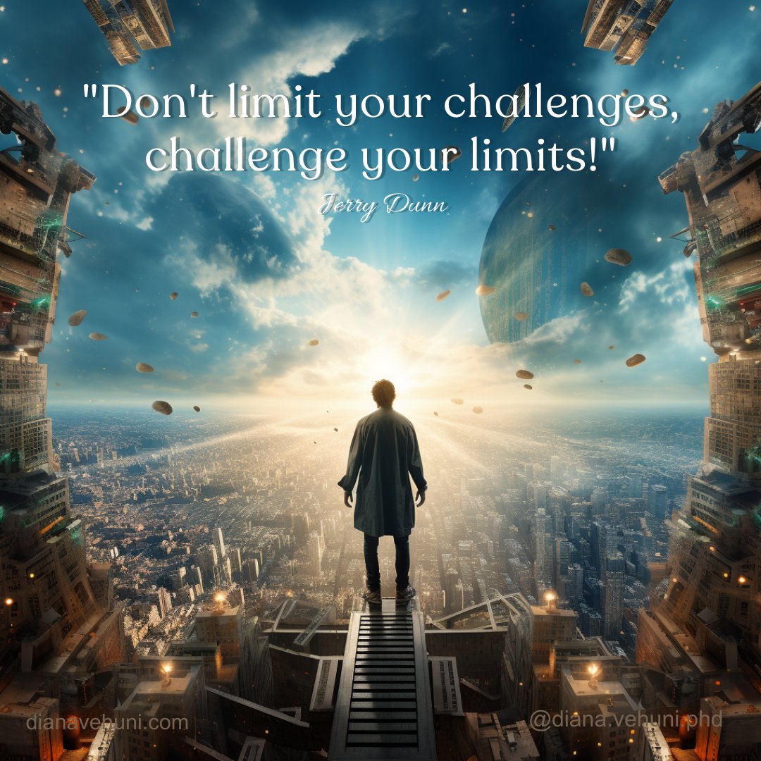 DianaVehuni's tweet photo. Don't limit your challenges, challenge your limits! - Jerry Dunn

#ChallengeYourLimits, #AskYourInnerSelf, #HolistiLifeCoach https://t.co/7fcZT2xiIX