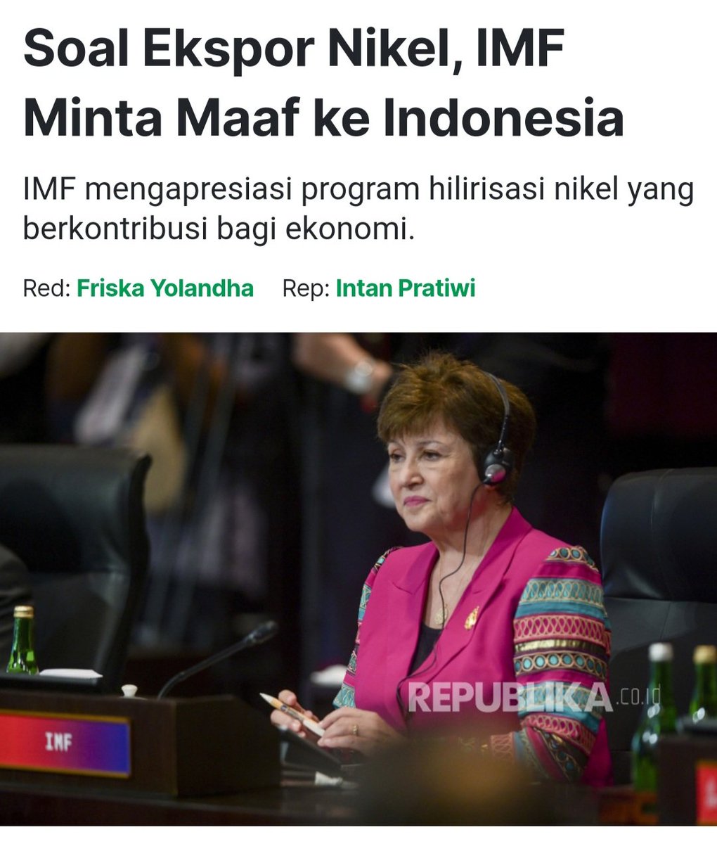 JhonSitorus_18's tweet photo. Dulu Jokowi pernah dikatai TUKANG ANDONG, Planga Plongo dan "NDASMU"

Tapi, TUKANG ANDONG itulah yang membuat IMF sampai MEMINTA MAAF

Yang PLANGA PLOGO itulah yang berhasil membuat DUNIA GEGER karena HILIRISASI NIKEL

Hati, jangan sekali2 merendahkan ANAK KANDUNG RAKYAT https://t.co/zUS6sVYPIU