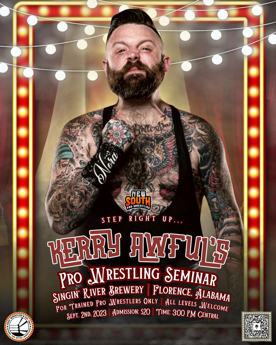 NewSouth_PW's tweet photo. SERIOUS PRO WRESTLERS ONLY:
Wanna level up and get in the hunt with Top Indies like @NewSouth_PW ? Pull 20$ out of your pocket and step right up to the man himself, @kerryawful https://t.co/TXtZhoRSyN