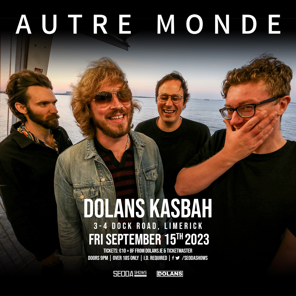 mydolans's tweet photo. ***SHOW ANNOUNCEMENT***
Autre Monde proudly presented by Seoda Shows
Dolans Kasbah
Friday September 15th
Tickets on sale Friday August 18th at 10am from https://t.co/1tzAahdudL and https://t.co/o20nJpWxaj

#autremonde #seodashows #dolanslimerick

@autremondee
@seodashows https://t.co/qlDRggY1JK