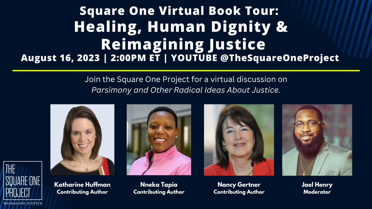 Join us for a special webinar on our new book, "Parsimony and Other Radical Ideas About Justice” with contributing authors <a href="/NnekaTapia/">Nneka Jones Tapia</a>, @NGertner, and <a href="/HuffmanKA/">Katharine Huffman</a> on Wednesday at 2pm ET. RSVP: eventbrite.com/e/healing-huma…