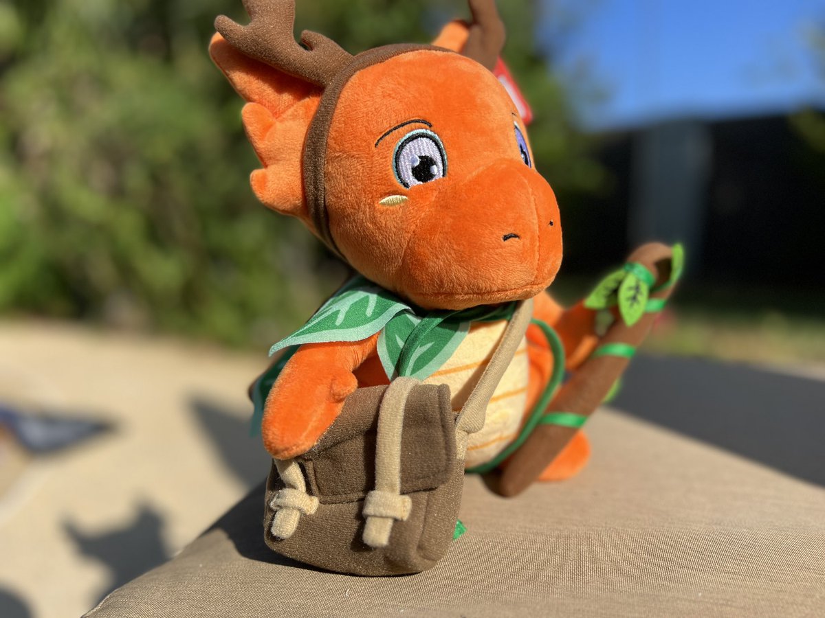 heroplush's tweet image. Yearning for the embrace of nature, Flick dons his leafy cloak, wields his vine staff, and sets forth to the untamed wilderness, a humble satchel of mystical ingredients in tow. 🍃🌿 #HeroPlush #KoboldPlush #DruidForADay
