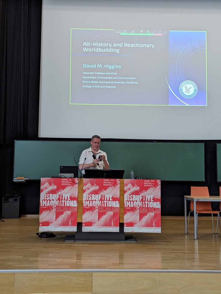 David M. Higgins: Alt-History and Reactionary Worldbuilding
#fantastikforschung #gff2023 #sfra #disruptiveimaginations