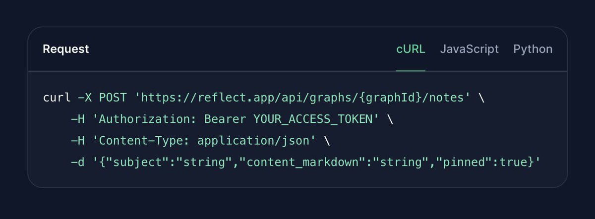 Reflect’s API is now live 💻

Here’s how to access it and some things you can use it to accomplish: