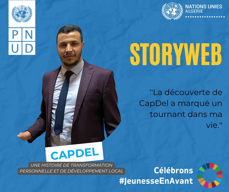 UNALGERIA's tweet photo. #YouthDay 2⃣0⃣2⃣ 3⃣🇩🇿
Fruit d'1⃣ Initiative 🤝@interieur_dz🇩🇿 @PNUDAlgerie avec appui financier @UEenAlgerie🇪🇺
👉Mohyiddine Djebbar 1⃣ des coordonnateurs #CAPDEL émerge tel un exemple vivant d'évolution personnelle & d'engagement civique.
@AmbUEalgerie🔗https://t.co/zV7lQRDezH https://t.co/4DWqDhzqNU