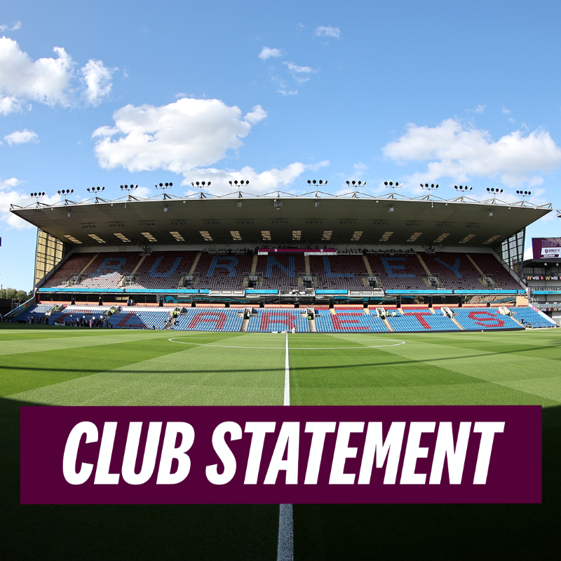 BurnleyOfficial's tweet photo. The Club's statement regarding unacceptable behaviour by some of our supporters during Friday's fixture.
