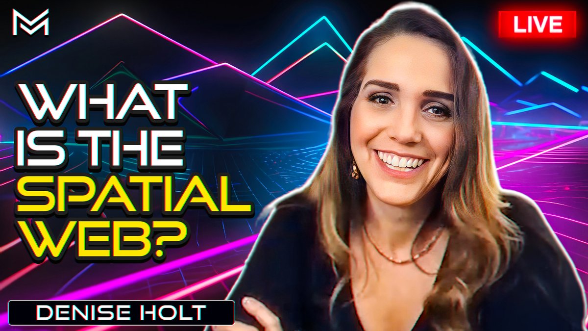 MetaMona_'s tweet image. WHAT IS THE SPATIAL WEB? LEARN ABOUT THE FUTURE OF AI AND IMMERSIVE EXPE... youtube.com/live/2rUW1zoAy… via @YouTube #AI #SpatialWeb
TOMORROW AT 5:00PM EST WITH @deniseholt_