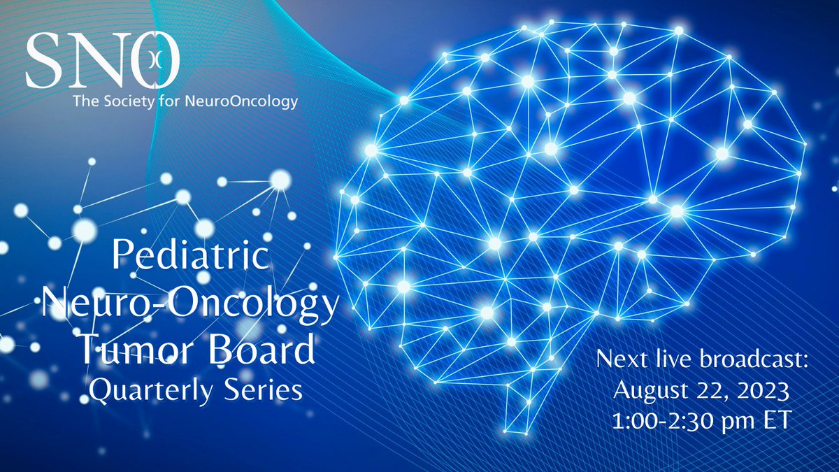 Join us for the next broadcast of the Pediatric Tumor Board Series. The broadcast entitled IDH-Mutant Glioma in Adolescents and Young Adults (AYA) will occur live on August 22, 2023, 1:00-2:30 pm ET. Register here: bit.ly/47yozeh