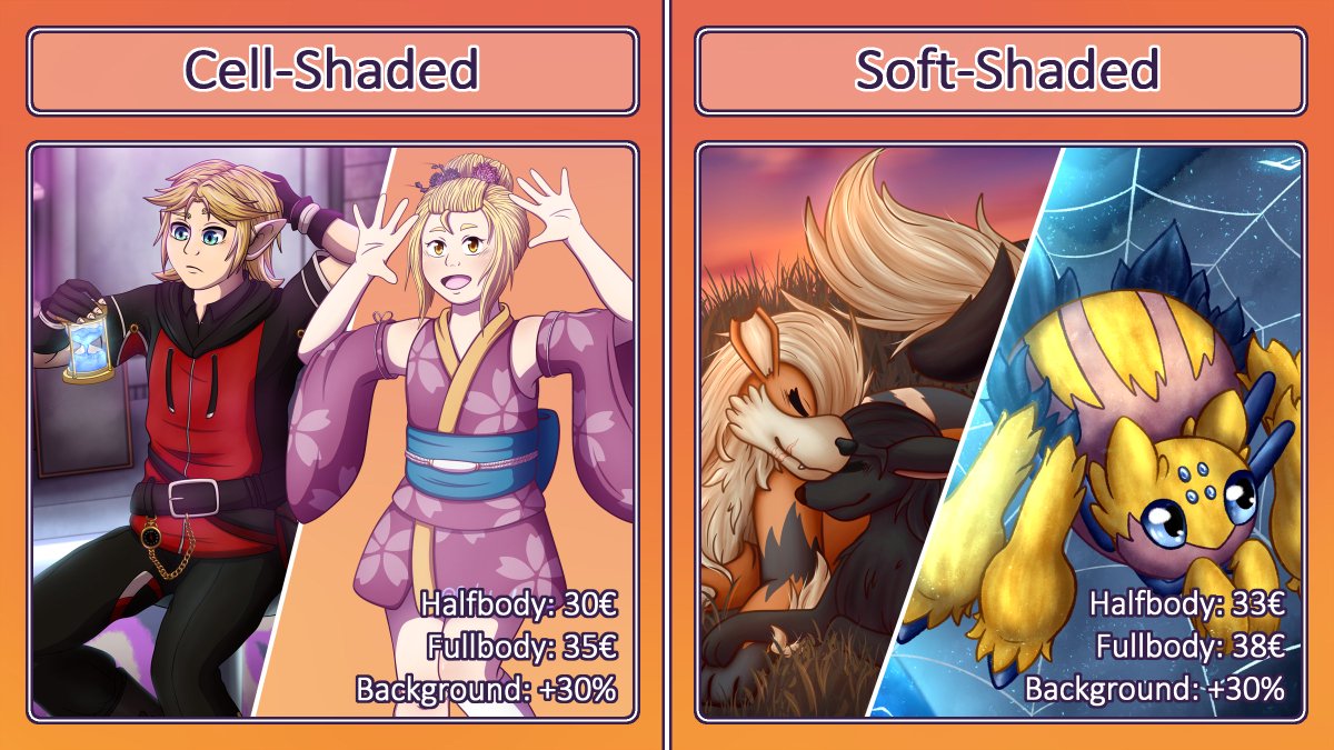 Calu_draws's tweet image. My Anime-Style Commissions are open again!💜

I updated the art examples on display, but feel free to look through my other drawings in my Twitter gallery!

Every Like/Share/Comment is super appreciated!! Thank you all for your ongoing support 💖