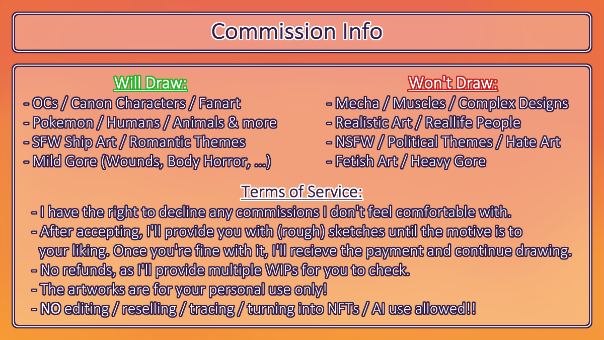 Calu_draws's tweet image. My Anime-Style Commissions are open again!💜

I updated the art examples on display, but feel free to look through my other drawings in my Twitter gallery!

Every Like/Share/Comment is super appreciated!! Thank you all for your ongoing support 💖