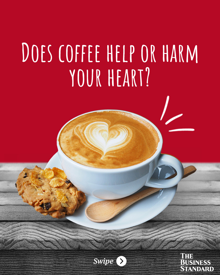 tbsnewsbd's tweet photo. Does coffee help or harm your heart?
Read more: https://t.co/2wZPfrFPLV
#coffee #coffeeseffects #drinkingcoffee #caffeinatedcoffee #HealthBenefitsOfCoffee #benefitsofcoffee #TBSNews https://t.co/TvVWDPWy9o