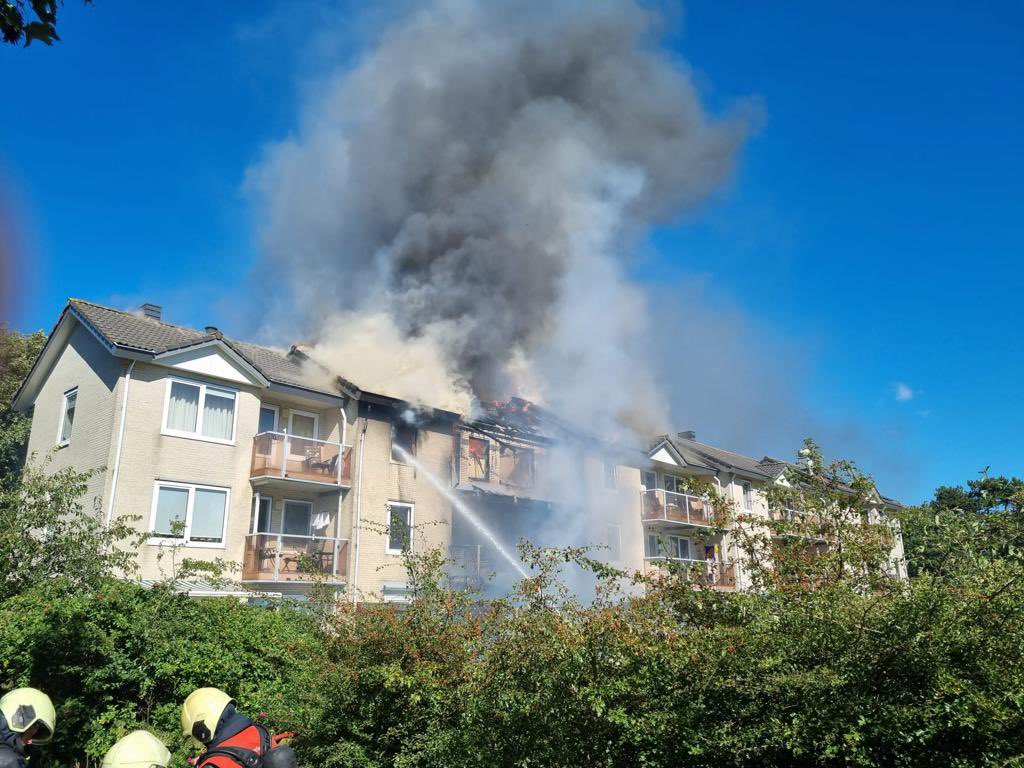 Grote brand appartementencomplex Eureka #Vlieland