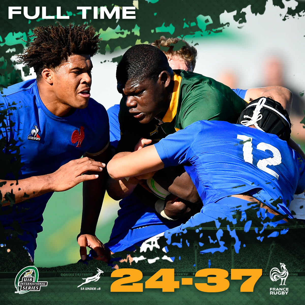 Two high-scoring encounters in the U18 International Series at Stellenberg HS today 🤯