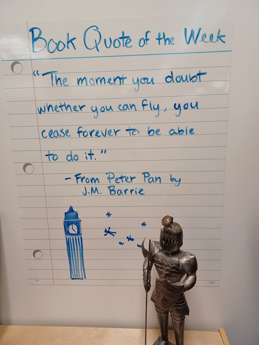 Nitsch Library (@librarynitsch) on Twitter photo Quote of the Week! I love Peter Pan; it's one of my favorite adventure stories. I have no doubt that our <a href="/NitschKISD/">Nitsch Elementary</a> Knights know how to fly! Quote of the Week! I love Peter Pan; it's one of my favorite adventure stories. I have no doubt that our <a href="/NitschKISD/">Nitsch Elementary</a> Knights know how to fly!