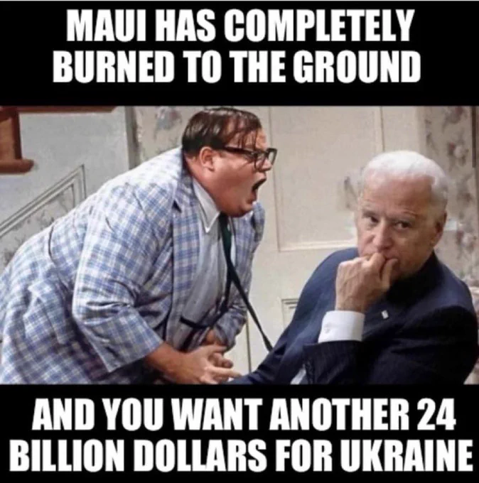 for the love of God @JoeBiden do your Job instead of sending money to Ukraine take care of the American people in Maui Hawaii send them money there entire town was burned to the ground #Maui #MauiFire #Mauifires #LandGrab