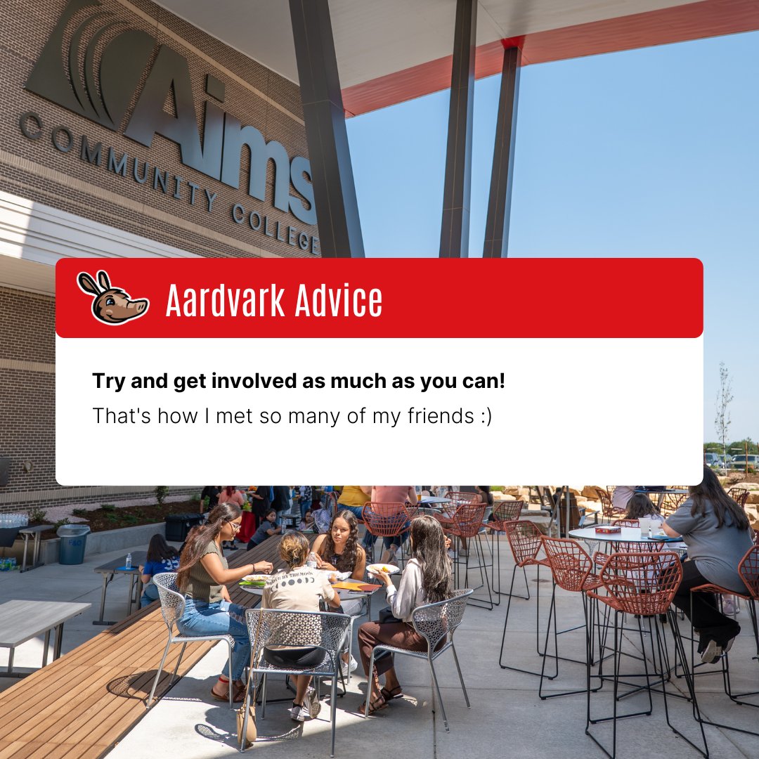 aimscc's tweet image. We asked a few of our #AimsAlumni what advice they would give for incoming #Aardvarks. Here are a few of our favorite answers ⤵️