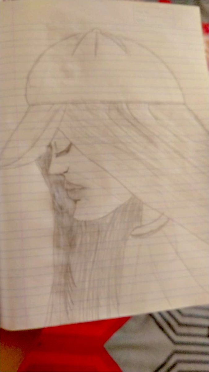 मेरी बेटी फ़िल्ज़ा ने ये तस्वीर उकेरी है 
मेरी प्यारी है तो 8 साल की लेकिन सधी हुई लकीरें हैरान कर रही हैं 🤲🤲