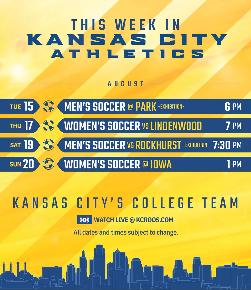 Kansas City Athletics (@kcroosathletics) on Twitter photo HERE. WE. GO‼️‼️‼️
🎟️🎟️🎟️: bit.ly/3KGcaLy
<a href="/KCRoosWSoccer/">Kansas City Women's Soccer</a> <a href="/KCRoosMSoccer/">Kansas City Soccer</a>
#ROOUP | #KCRoos | #DeclareKC
<a href="/UMKC/">UMKC</a> HERE. WE. GO‼️‼️‼️
🎟️🎟️🎟️: bit.ly/3KGcaLy
<a href="/KCRoosWSoccer/">Kansas City Women's Soccer</a> <a href="/KCRoosMSoccer/">Kansas City Soccer</a>
#ROOUP | #KCRoos | #DeclareKC
<a href="/UMKC/">UMKC</a>