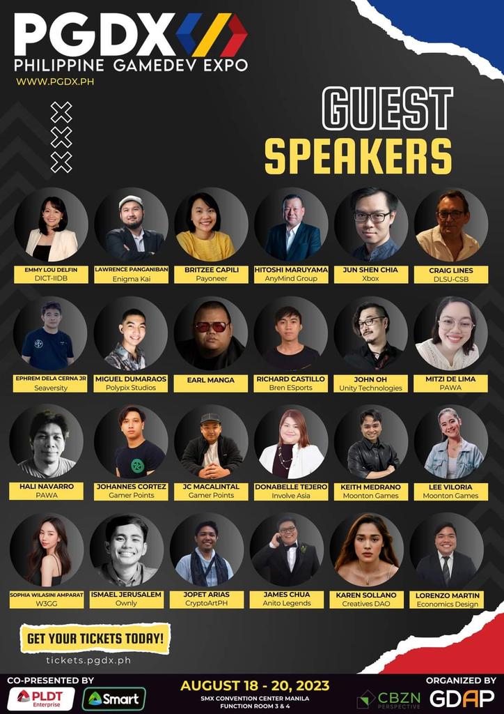 Exciting news! Our distinguished chairman, Lawrence Panganiban, is set to captivate as one of many awesome guest speakers at the PGDX on August 19. Prepare for an epic event filled with inspiration and innovation! 🎮🎤 #PGDX #PINASimula #BuildPGDX #GDAP #GameDevPH