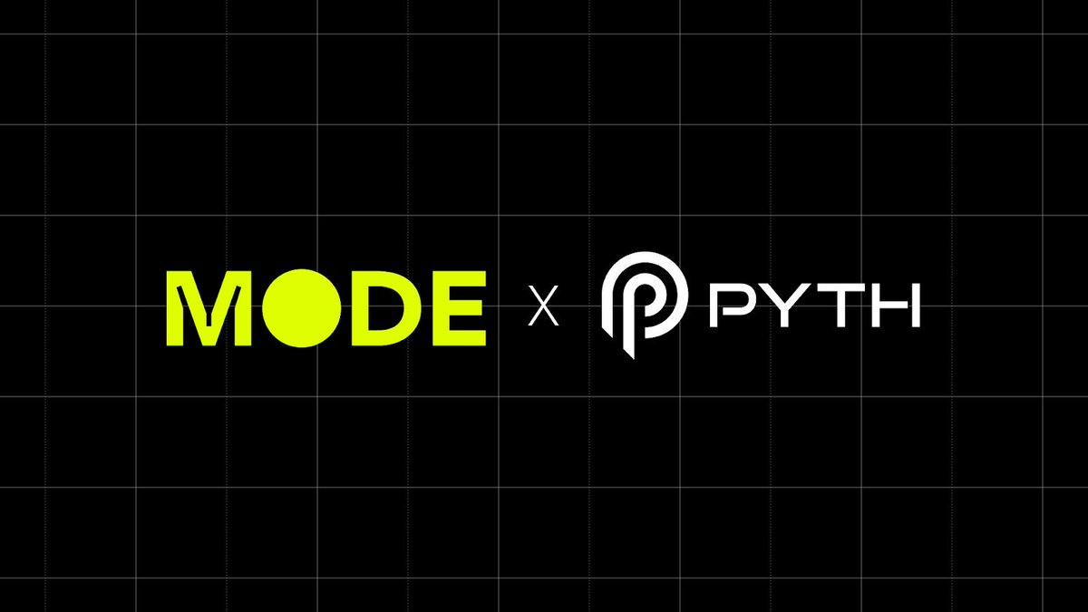 Mode 🟡 (@modenetwork) on Twitter photo We're excited to spotlight our first integration partner, <a href="/PythNetwork/">Pyth Network 🔮</a>! 🎉
Pyth is deployed to the Mode Public Testnet and delivers real-time market data on crypto, equities, FX, and commodities for developers to integrate into their applications.
Read: mirror.xyz/modenetwork.et… We're excited to spotlight our first integration partner, <a href="/PythNetwork/">Pyth Network 🔮</a>! 🎉
Pyth is deployed to the Mode Public Testnet and delivers real-time market data on crypto, equities, FX, and commodities for developers to integrate into their applications.
Read: mirror.xyz/modenetwork.et…