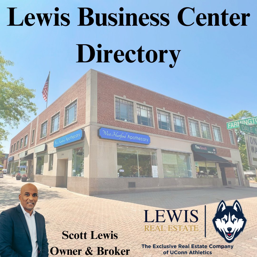 LewisEstate's tweet photo. Lewis Real Estate, the exclusive real estate company of Uconn athletics, introduces the Businesses of Lewis Business Center, click here to view our magazine -->  https://t.co/yXnDUxdrER https://t.co/J5JVN0FHNR