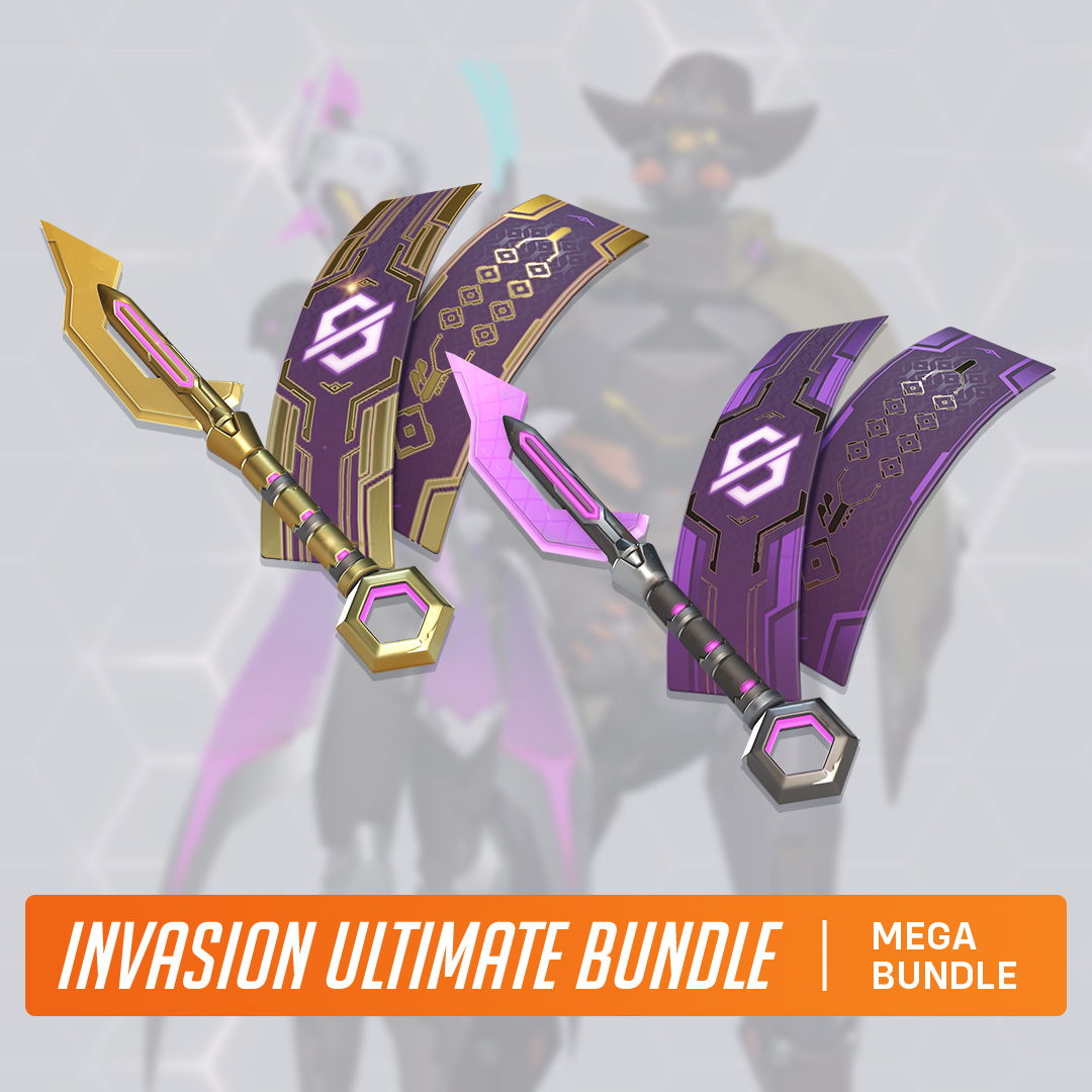 OverwatchEU's tweet photo. 🤖 Invasion Story Missions
⚔️ Cassidy &amp; Kiriko Legendary Skins
💥 Premium Battle Pass
✨ 2000 OW Coins
🤩 And more!

Grab the Invasion Ultimate Bundle today and take the fight straight to the enemy 🦾 https://t.co/SvigVch7IH