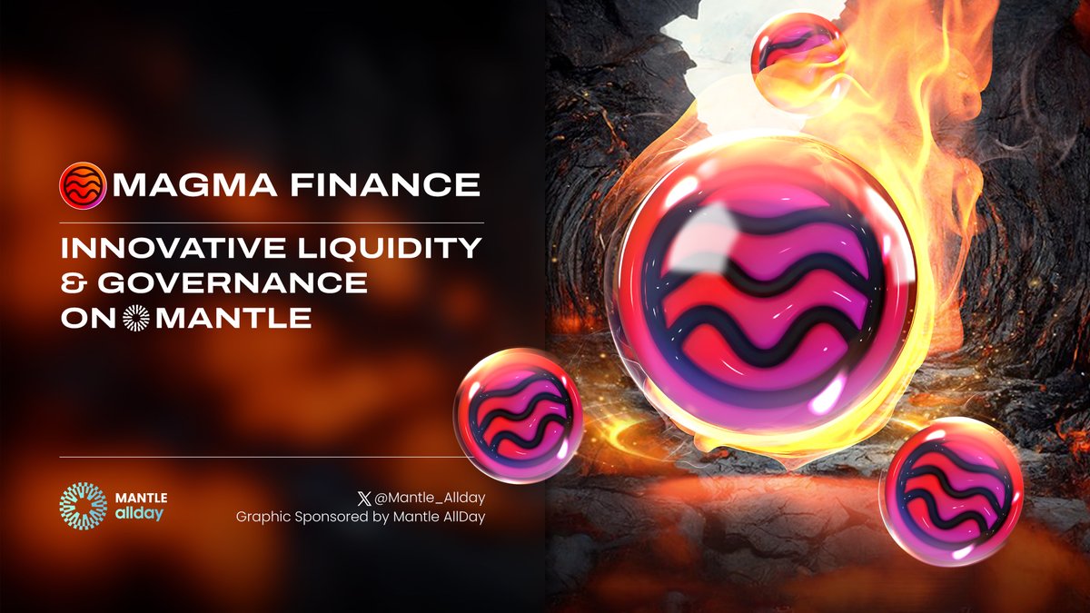 Mantle_allday's tweet photo. 🌋 #MagmaFinance - Innovative Liquidity &amp; Governance on #Mantle

• Similar to the way molten magma churns in the Earth's mantle, @magma_fi aims to capture &amp; direct the profound #liquidity reserves within @0xMantle layer.

• Learn more 👇

#Mantle_Allday #BuildonMantle

[1/13] https://t.co/AFTh8nOd4b