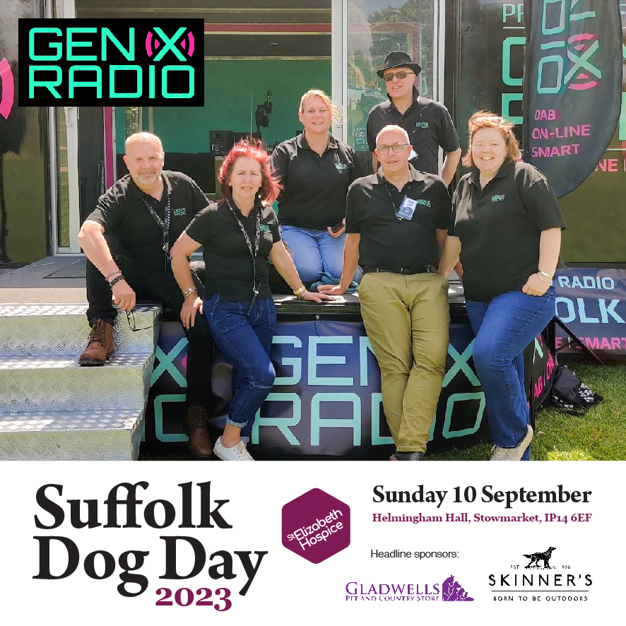 SuffolkDogDay's tweet photo. We are very pleased to announce @genxradiouk as the official media partner for Suffolk Dog Day 2023!

"We can't wait to see you and your dog at Helmingham Hall and perhaps we'll bring our dogs too, although not all of them are that well behaved!"

https://t.co/D8BBeaxXCO https://t.co/GvGC3lIzRM