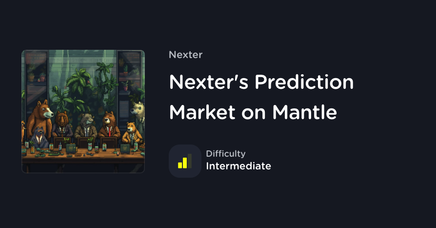 Layer3 (@layer3xyz) on Twitter photo Experience the next generation of no-loss prediction markets with @NexterDotFi, now available on <a href="/0xMantle/">Mantle Network</a>!
l3.xyz/NexterMantle Experience the next generation of no-loss prediction markets with @NexterDotFi, now available on <a href="/0xMantle/">Mantle Network</a>!
l3.xyz/NexterMantle