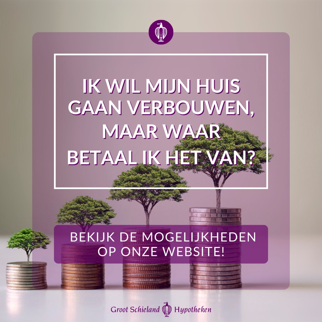 𝙑𝙚𝙧𝙗𝙤𝙪𝙬𝙚𝙣 𝙢𝙖𝙖𝙧 𝙜𝙚𝙚𝙣 𝙛𝙞𝙣𝙖𝙣𝙘𝙞𝙚̈𝙡𝙚 𝙢𝙞𝙙𝙙𝙚𝙡𝙚𝙣?
Ga naar de website grootschielandhypotheken.nl of ontdek wat we  (op maat) voor jou kunnen betekenen! 
#verbouwen #hypotheekopmaat #grootscheilandhypotheken #uitbouw #dakkapel #nieuwekeuken #nieuwebadkamer