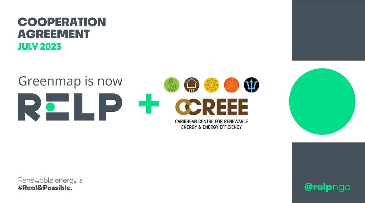 relpngo's tweet image. 🇯🇲 Advancing Renewables in #Jamaica 🔗 RELP (formerly GREENMAP) is pleased to announce a strategic #agreement with the Caribbean Centre for Renewable Energy and Energy Efficiency🚀
#renewables #RenewableEnergy
