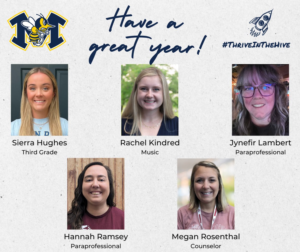 MonroeLSD's tweet photo. Next up: Monroe Elementary! Please join us in welcoming our new @meshornets staff! 👋🐝 #ThriveInTheHive #1HAH https://t.co/QPPtyrUUnb