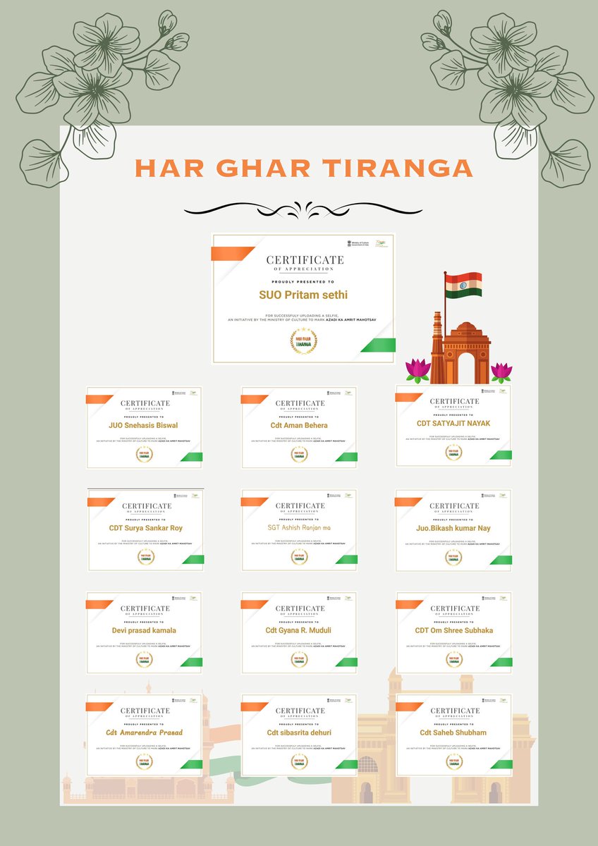 Unboundedarmy's tweet photo. We have almost successfully completed #HarGharTiranga2023 as well as #IndependenceDay2023 with a great potential and enthusiasm.

@OneODArtyBtyNCC
@NCCDteOdisha
@utkalpride
@HQ_DG_NCC
@dcp_cuttack
@GovernorOdisha
@CMCCuttack
@CuttackDM
@PMOIndia
@rashtrapatibhvn
Thanks you https://t.co/Eu7mrctweT