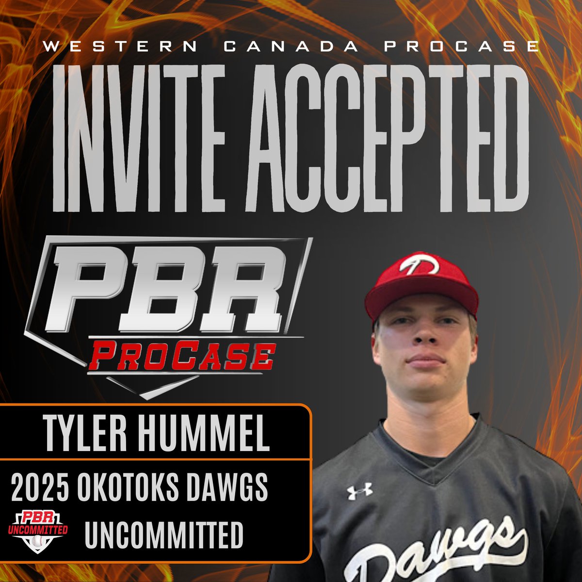 PrepBaseballAB's tweet photo. π¨π¦ ππππππ ππππππππ βοΈ
'25 OF Tyler Hummel (@THummelBaseball) is headed to the ππππ πππ¬πππ«π§ πππ§πππ ππ«π¨πππ¬π on August 18th.
#ProCase23π¨π¦ || @DawgsAcademy https://t.co/5JEk1Agbim