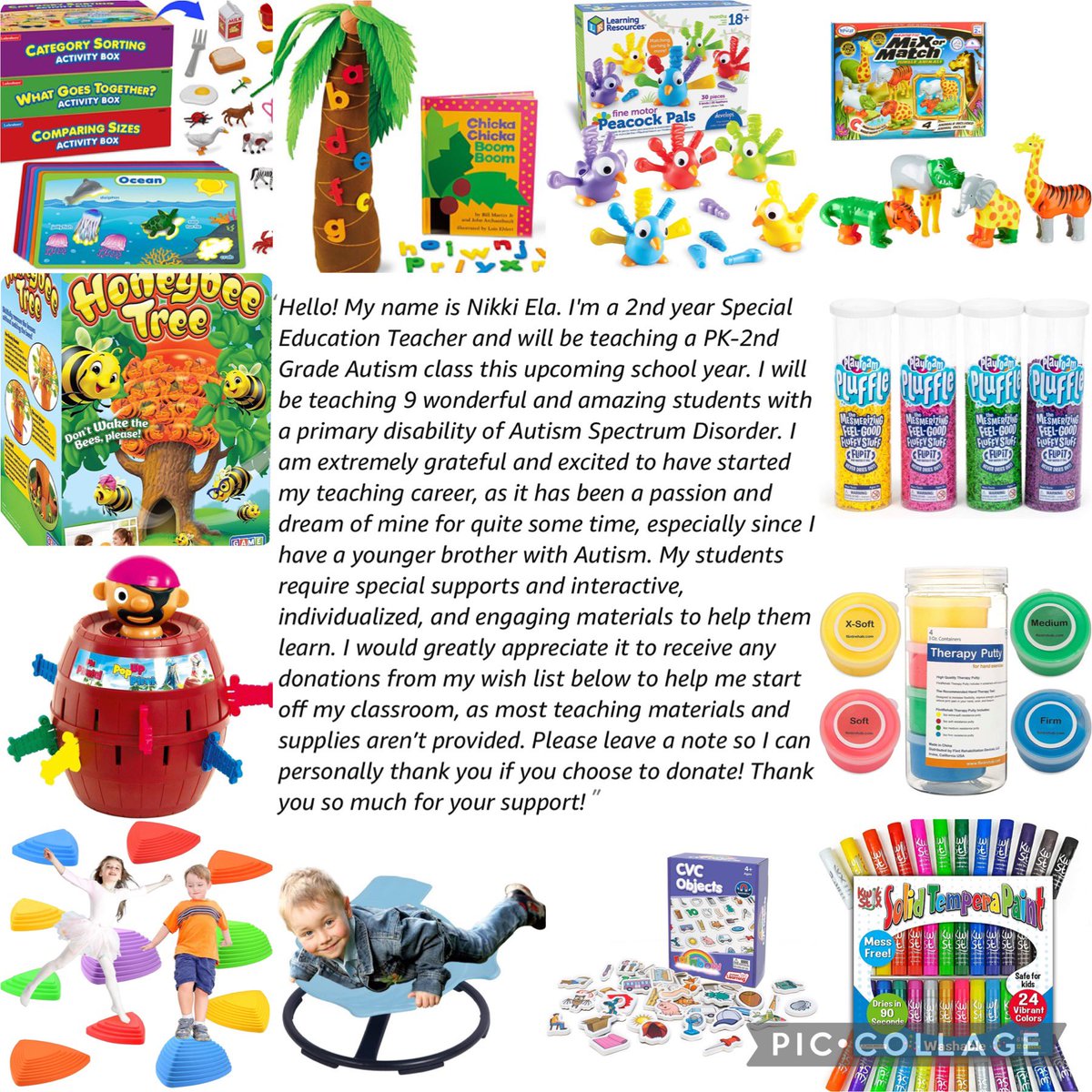 #TEACHers, DROP YOUR LISTS and RT!

I’ll be a 2nd year SpEd teacher of a PK-2 Autism class!

I go back next week and would really appreciate any help towards clearing my list, especially the high priority items!

Thank you for your support!

Linktr.ee/niknikteach

#Clearthelist