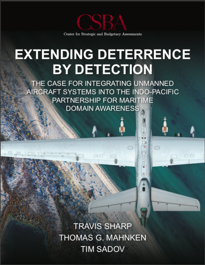 Proud to have reviewed and discussed this @CSBAdc research by Tom Mahnken, Travis Sharp & Tim Sadov 'Extending Deterrence by Detection: The Case for Integrating Unmanned Aircraft Systems Into the Indo-Pacific Partnership for Maritime Domain Awareness' csbaonline.org/research/publi…