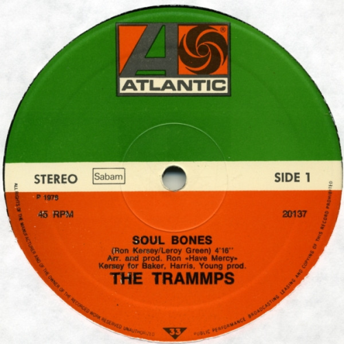 New arrival: The Trammps - Soul Bones / Love Magnet (12' Vinyl) #TheTrammps #SoulBones/LoveMagnet #vinyl #cds