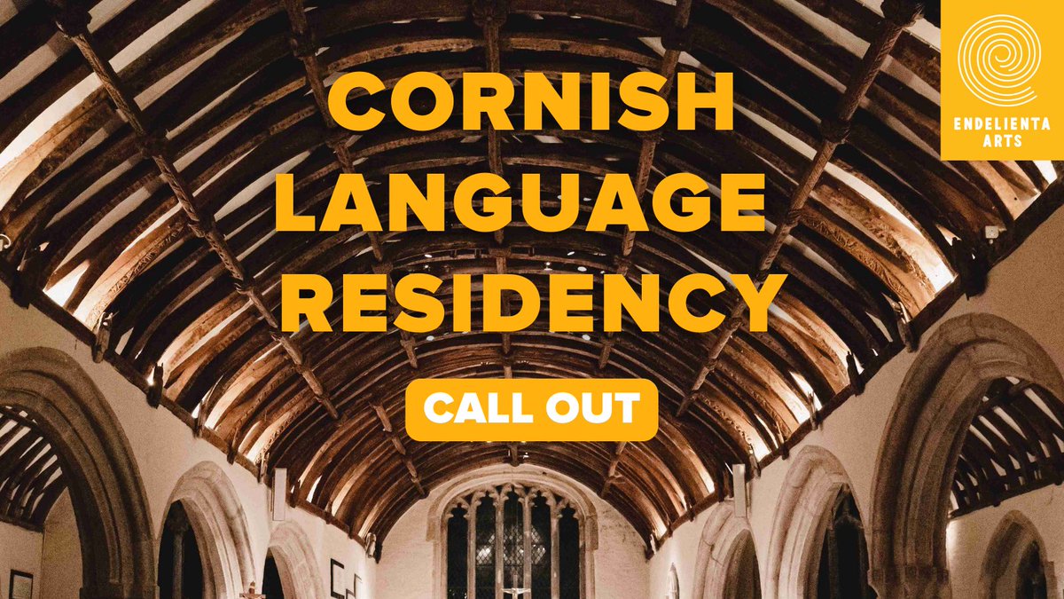 intoBodmin (@intobodmin) on Twitter photo Sharing for our friends at <a href="/EndelientaNews/">Endelienta Arts</a>
Cornish Language Residency is returning to St Endellion this October.
DEADLINE: Monday 21 August, 6pm
To find out more and apply
endelienta.org.uk/opportunity-coā¦
Please tag Endelienta Arts (Facebook: @EndelientaArts, Twitter:
<a href="/EndelientaNews/">Endelienta Arts</a>) Sharing for our friends at <a href="/EndelientaNews/">Endelienta Arts</a>
Cornish Language Residency is returning to St Endellion this October.
DEADLINE: Monday 21 August, 6pm
To find out more and apply
endelienta.org.uk/opportunity-coā¦
Please tag Endelienta Arts (Facebook: @EndelientaArts, Twitter:
<a href="/EndelientaNews/">Endelienta Arts</a>)