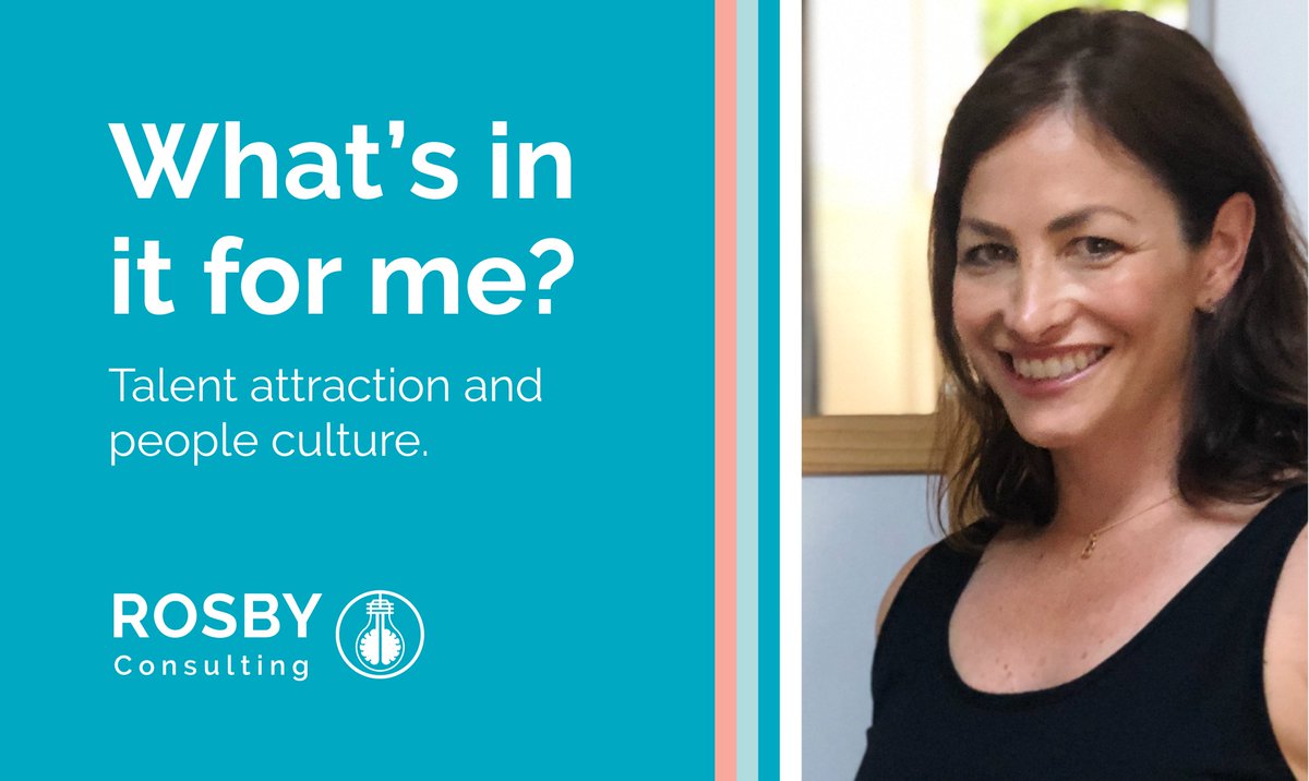 Have you ever heard the acronym WIIFM?

It stands for ‘What’s in it for me?’

When it comes to People Culture, attracting the best talent is going to require some pretty good answers to that question.

It’s food for thought isn’t it.

rosbyconsulting.com

#HRstrategy