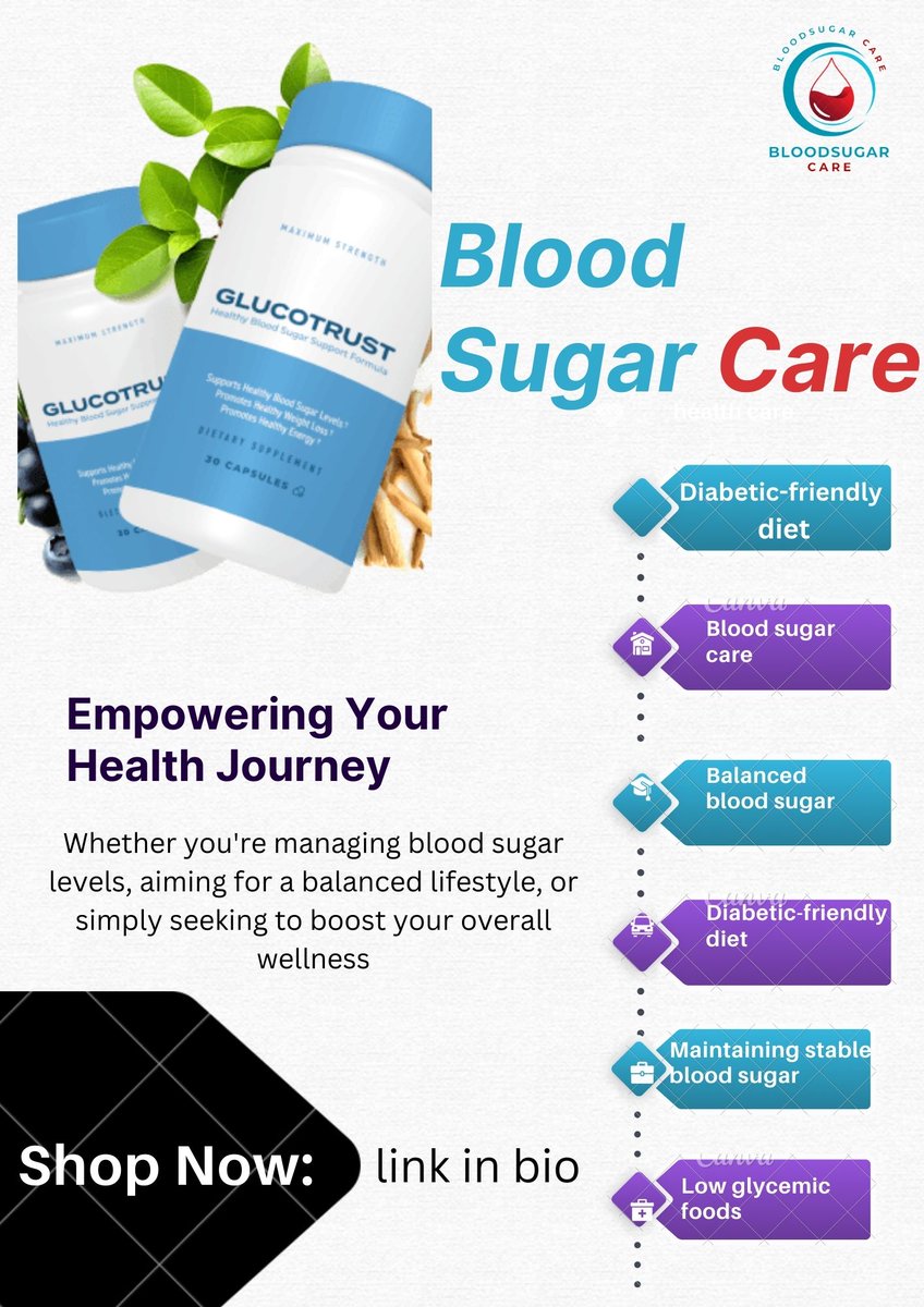 Embrace GlucoTrust: Your Partner in Health and Wellness! 🌿 Hey there, health enthusiasts and wellness warriors!🌱We're thrilled to introduce you to GlucoTrust, your ultimate companion on the path to optimal health and well-being. #healthcare #Blood #Sugar #glucotrustreview #int