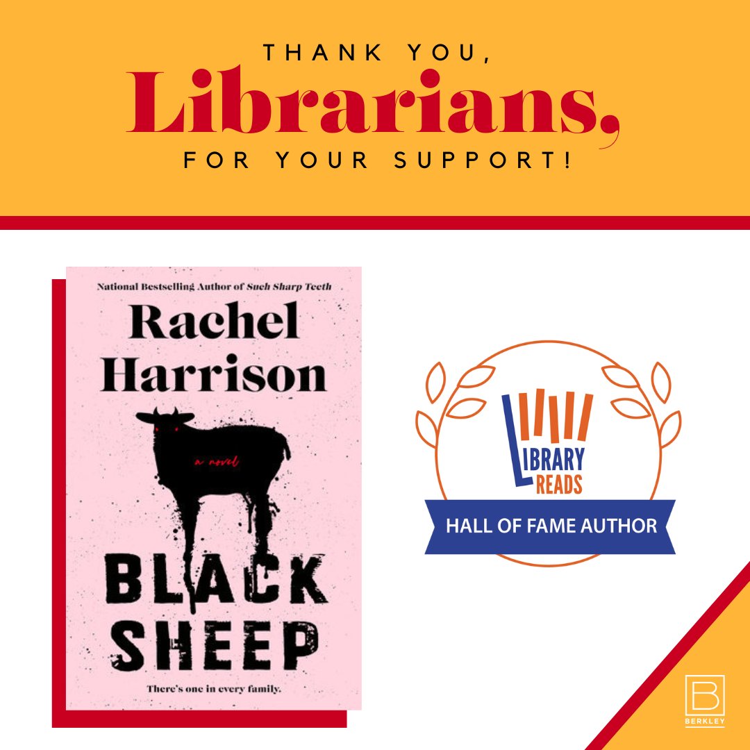 BLACK SHEEP is a September 2023 LibraryReads pick 🐑🖤🥳

Four for Four!! The Return, Cackle, Such Sharp Teeth, and now BLACK SHEEP🥹 I love libraries!! I love librarians (shoutout to Mrs. Mason, my elementary school librarian) Hall of Fame twice over! Means so much to me💕